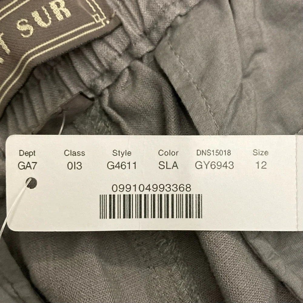J. Crew Point Sur Seaside Jogger Pants Women’s Size 12 Pull On Linen Blend Beach